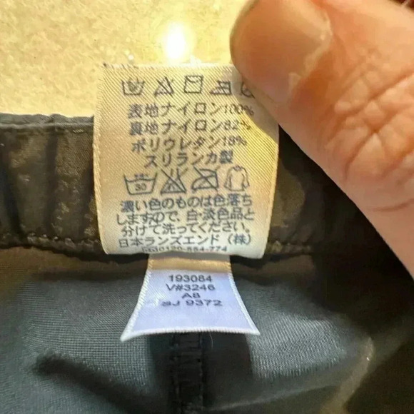 LANDS END Swim Skirt Skort Bottom Black Built In Brief Women's Size 16 - Picture 7 of 7